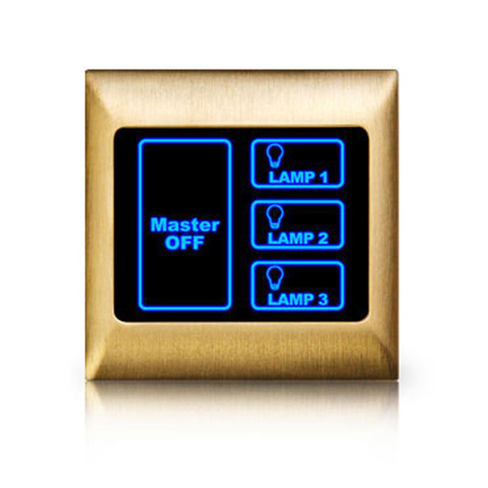 Touch screen switch with three orders + master switch