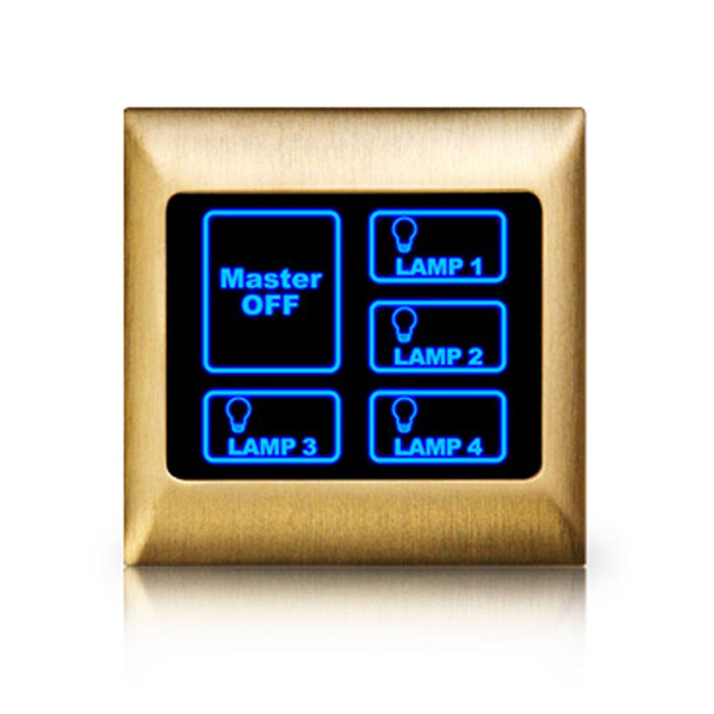 Touch screen switch with four orders + master switch